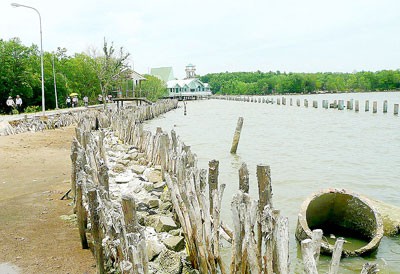 Climate change has worsened landslide in Ca Mau, the southernmost province of Ca Mau (Photo: SGGP)